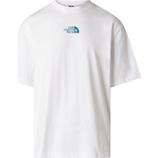The North Face M Liquid Logo Oversize Erkek Outdoor Tişörtü NF0A8G9UFN41 Beyaz