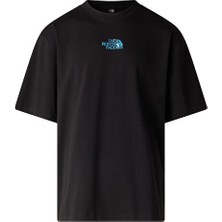 The North Face M Liquid Logo Oversize Erkek Outdoor Tişörtü NF0A8G9UJK31 Siyah