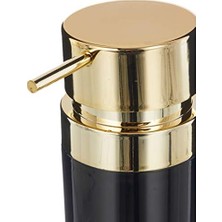 Adoz Shopping M-E31-06-A Sıvı Sabunluk Siyah Altın Çerçeveli