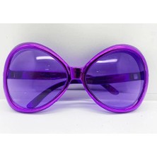 Akinco Mor Renk Yeşilçam Nostalji 80LI Yıllar 90LI Yıllar Parti Gözlüğü  7X16 cm