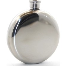 Akinco Paslanmaz Çelik Yuvarlak 5 Oz Tekli Matara ALK2676