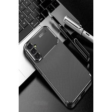 Nezih Case Samsung Galaxy A37 Uyumlu Kamera Korumalı Karbon Tasarım Koruyucu Silikon Kılıf