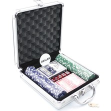 Akinco Metal Çantalı 100 Chipli Poker Oyunu ALK1495