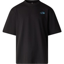 The North Face M Liquid Box Nse Oversize Erkek Outdoor Tişörtü NF0A8G9WJK31 Siyah
