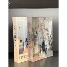 NuN Studio 2'li Dekoratif Kitap Kutu - Premium Kalite