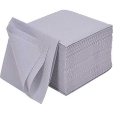 As7 Kağıtçılık Kumaş Dokulu 20X20 1/4 Gri Bar Peçetesi 50'li