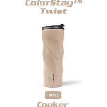 Cooker Colorstay Twist 500 ml Paslanmaz Çelik Bardak Termos CKR2051