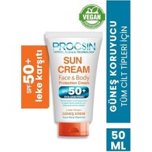 Procsın Güneş Kremi Face Spf 50+ 50 ml Mini Boy