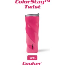 Cooker Colorstay Twist 500 ml Paslanmaz Çelik Bardak Termos CKR2051