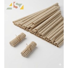As7 Kağıtçılık Kahveli Ekolojik 15 cm Bar Pipet 15X8MM Pla 100'LÜ