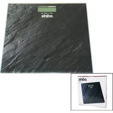 Vice Avm Dijital - Pilli  Cam Banyo Baskülü  LCD Ekran - Sıcaklık Göstergeli   180KG/50GR   26X26CM  Sinbo SBS-4450 GO53/1395