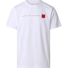 The North Face M Nse Reg Ss Tee-Graphic Erkek Outdoor Tişörtü NF0A8GUVFN41 Beyaz