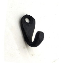 Antika Tarz Dekoratif Pirinç Tekli Mini Askı - 27X11 Mm, Oksit