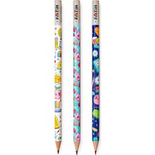 Danacı Kırtasiye Fatih Kawaii Desenli Kurşun Kalem 3 Adet