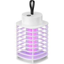 Senka Mey Ithalat® Otomatik Akıllı Sivrisinek Öldürücü Lamba Şarjlı Uv Işıklı Sessiz Çalışma Duvara Asıla