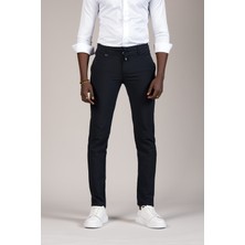 Perpant Slimfit Ince Çizgili Beli Iplikli ve Lastikli Likralı Yazlık Jogger Pantolon