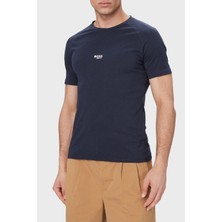 Boss Pamuklu Regular Fit Logolu Yuvarlak Yaka T Shirt Erkek T Shirt 50517970 415