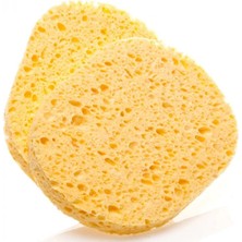 Popüler Sepet 2'li Sarı Yüzlü Makyaj Temizlem Süngeri