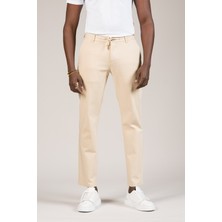 Akçaylar Regular Fit Beli Iplikli ve Lastikli Likralı Pamuklu Yazlık Jogger Pantolon
