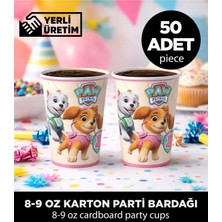 Sepet Doldur Paw Patrol Skye ve Everest Temalı 8-9 Oz Karton Parti Bardağı - Doğum Günü Malzemeleri (50 Adet)