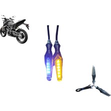 Koçak Motor Voge R125 Arka Sinyal Takımı Sarı LED Sinyal - Mavi Park
