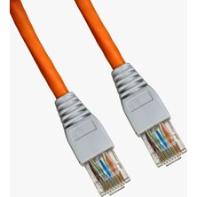 Cat6 Patch Kablo 1 Metre U/utp Lszh %100 Saf Bakır Cu/cu 1 Gigabit - Turuncu
