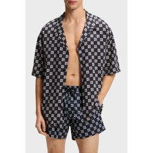 Hugo Logolu Relaxed Fit Klasik Yaka Kısa Kollu Gömlek Erkek Gömlek 50540065 411