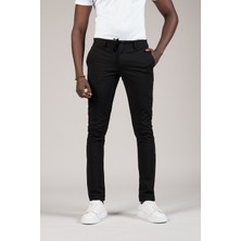 Advante Slimfit Dokulu Dar Paça Beli Lastikli ve Iplikli Yazlık Jogger Pantolon