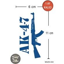 Trakya Tattoo 1 Ay Kalıcı Dövme Ak-47 Geçici Dövme
