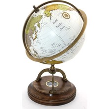 İlkyaz Fashion Pirinç Pusulalı Dünya Küre 15466