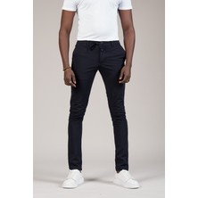Advante Slimfit Dokulu Dar Paça Beli Lastikli ve Iplikli Yazlık Jogger Pantolon