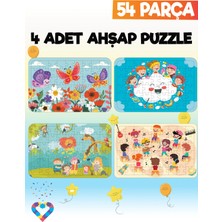 54 Parçalı Montessori Ahşap Puzzle – 6 Yaş Üzeri Eğitici Oyuncak