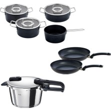 Fissler Vitaquick Edition 4,5 Litre Düdüklü Tencere + Adamant Tencere ve Tava Seti