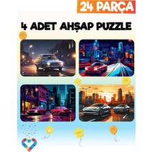 24 Parçalı Montessori Ahşap Puzzle – 4-5 Yaş Eğitici Oyuncak