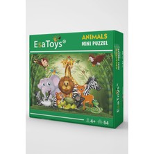 Ahşap Animals Mini Puzzle | 4 Yaş 54 Parça