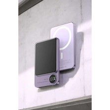 Pileli Store 22.5W Magsafe Kablosuz Şarjlı Powerbank Dijital Ekran ve Hızlı Şarj