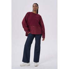 HANIQA Modern Tasarım Günlük Şık Bluz Katlı Bluz