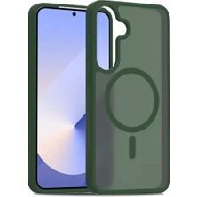 Senka Joko Samsung Galaxy S25 Jota Magsafe Kapak - Koyu Yeşil
