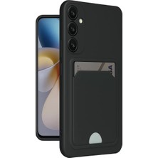 Senka Newface Samsung Galaxy A26 Kılıf Kelvin Kartvizitli Silikon - Siyah