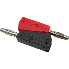 Maroces 1 Takım Kırmızı Siyah 4mm Üçgen Banan Jak Fiş