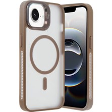 Senka Joko Iphone 16E Flet Lens Magsafe Kapak - Gold