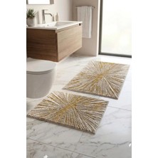 Neşe Home Collection Banyo Paspas Seti 2'li |Yıkanabilir | Leke Tutmaz Klozet Takımı 60X100-40X60CM