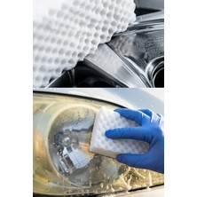 Thentech Çok Amaçlı Araç Içi Dışı Nano Sihirli Temizlik Süngeri Detaylı Temizleyici Far Cam Jant Torpido