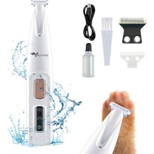 Valkyrie Kedi Köpek Pati Tüy Kesme Makinesi Şarjlı Sessiz LED Işıklı Hassas Bölge Traş Cihazı Seramik Bıçaklı