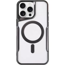 Senka Newface Iphone 14 Pro Max Kılıf Boyi Magsafe Silikon Kapak - Siyah