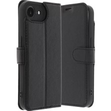 Senka Newface Iphone 16E Kılıf Trend S Plus Kapaklı Kılıf - Siyah