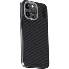 Senka Joko Iphone 15 Pro Kılıf Aramid 600D Kevlar Karbon Fiber Magsafe Kapak - Gri