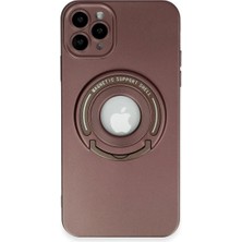 Senka Iphone 12 Pro Kılıf Lukka Magneticsafe Kapak - Kahverengi