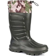 Sonimix Haki Kısa Termal Eva Kauçuk Çizme 33 cm Yükseklik ve Dayanıklı