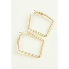 LTG Nova Dörtgen Halka Küpe 6 cm